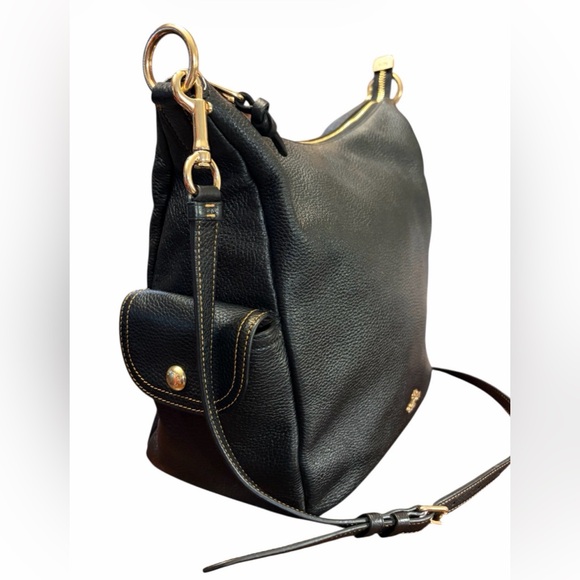 Coach Pennie Black Leather Shoulder Bag - Picture 2 of 10